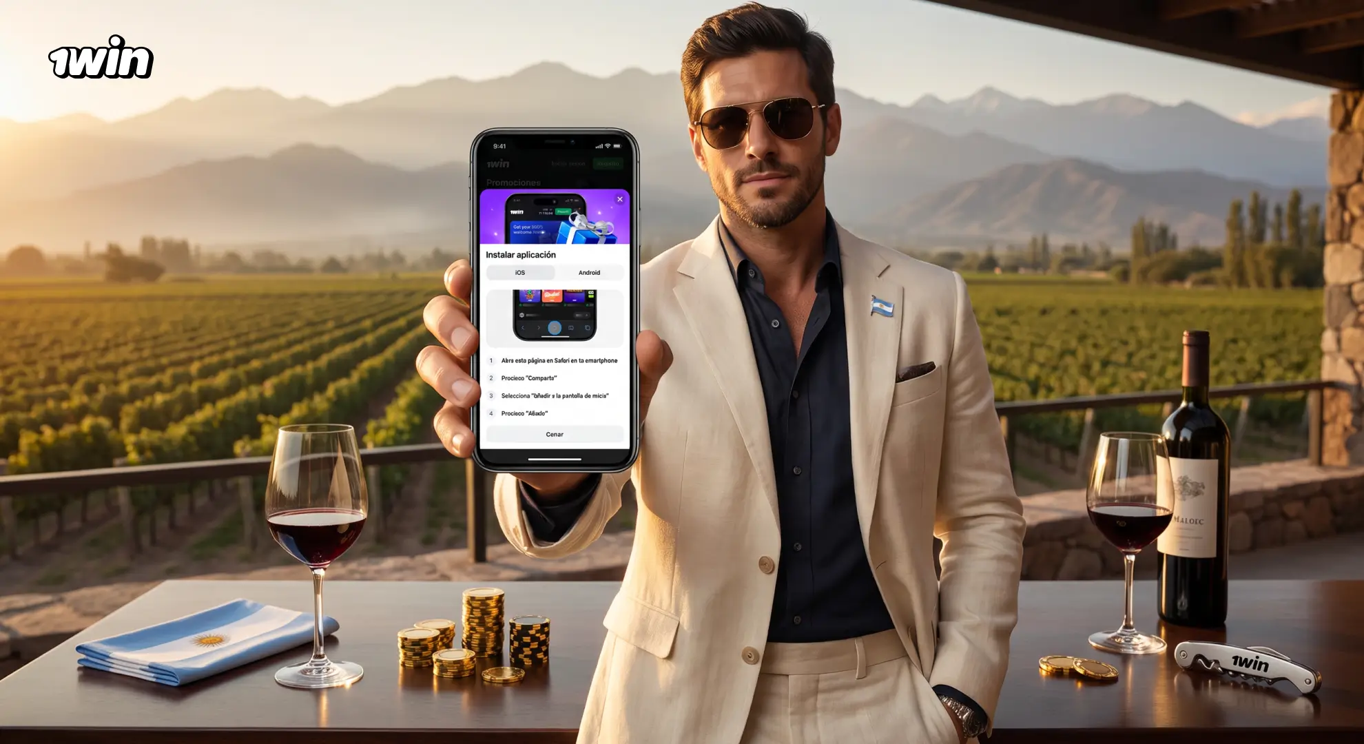 Descarga del APK de 1win para Android