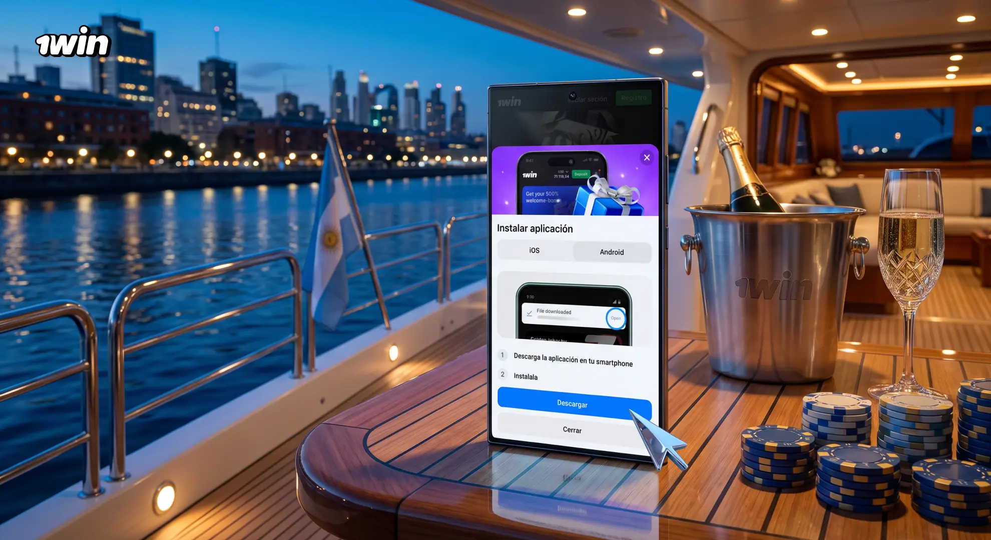 Instalación de 1win en iOS