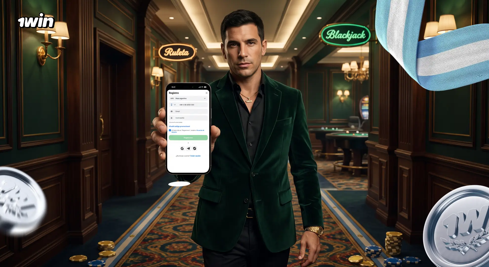 Inicio de sesión en 1win Argentina